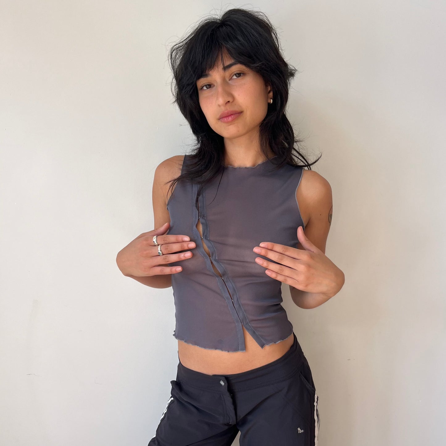 SHEER HOOK AND EYELET TANK