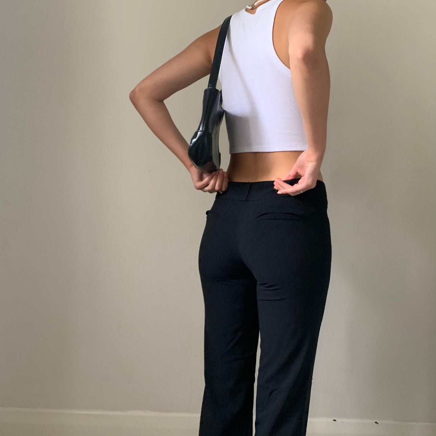 MIDNIGHT BLACK SLACKS