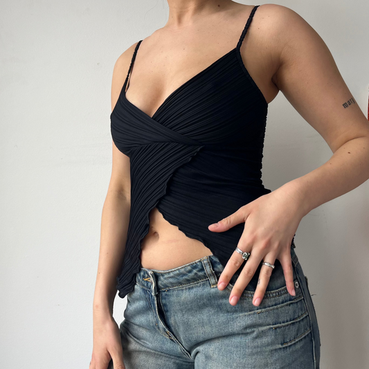 CROPPED RIBBED TANK