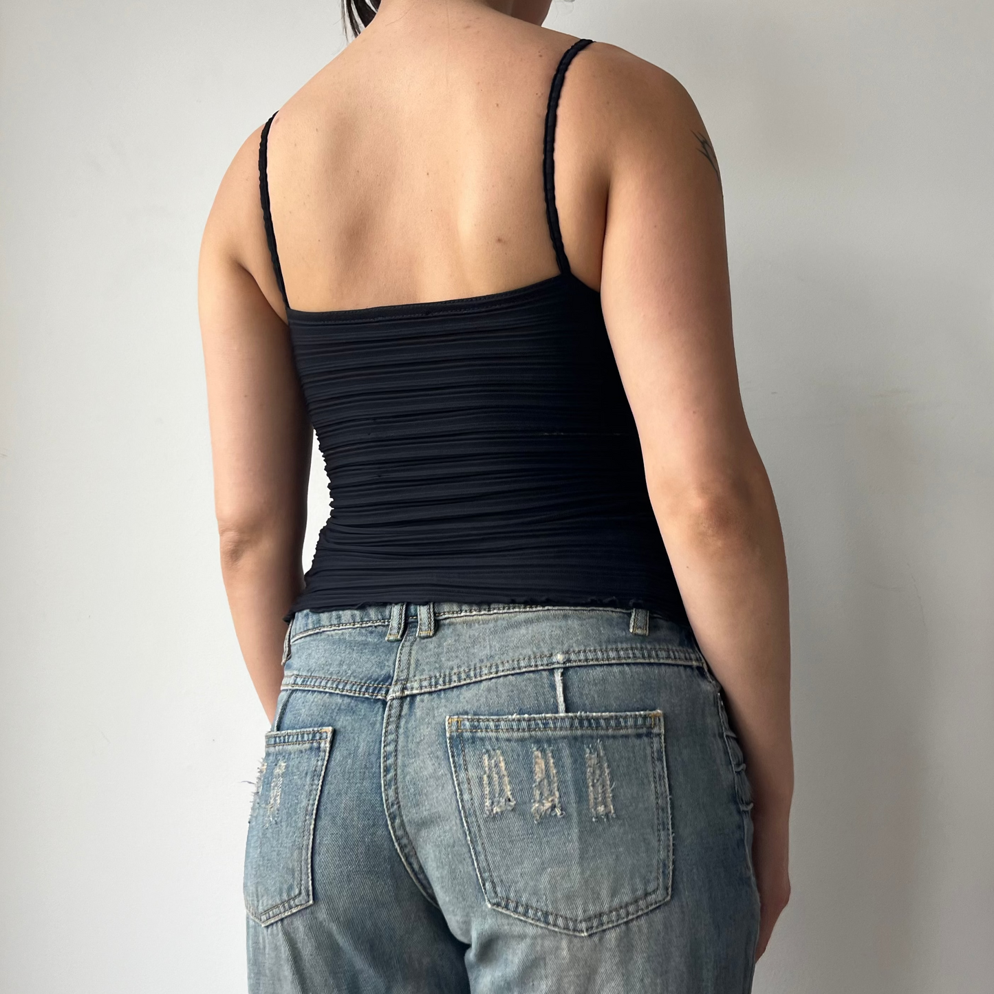 CROPPED RIBBED TANK