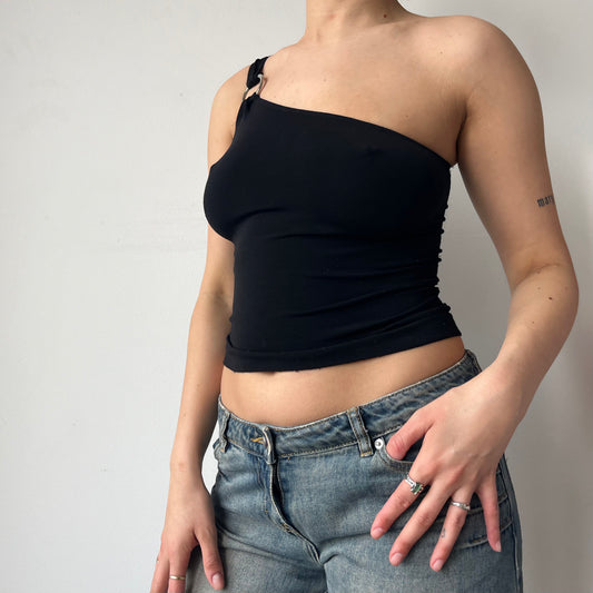 RING ONE-SHOULDER TANK