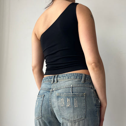RING ONE-SHOULDER TANK