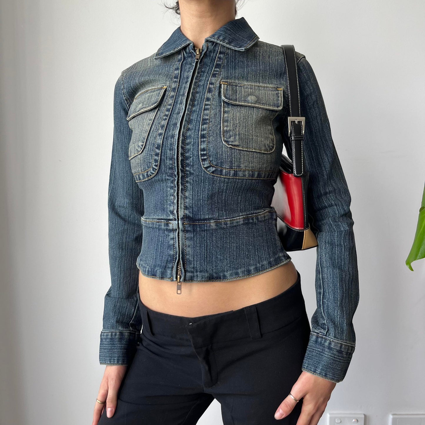 DENIM ZIP JACKET